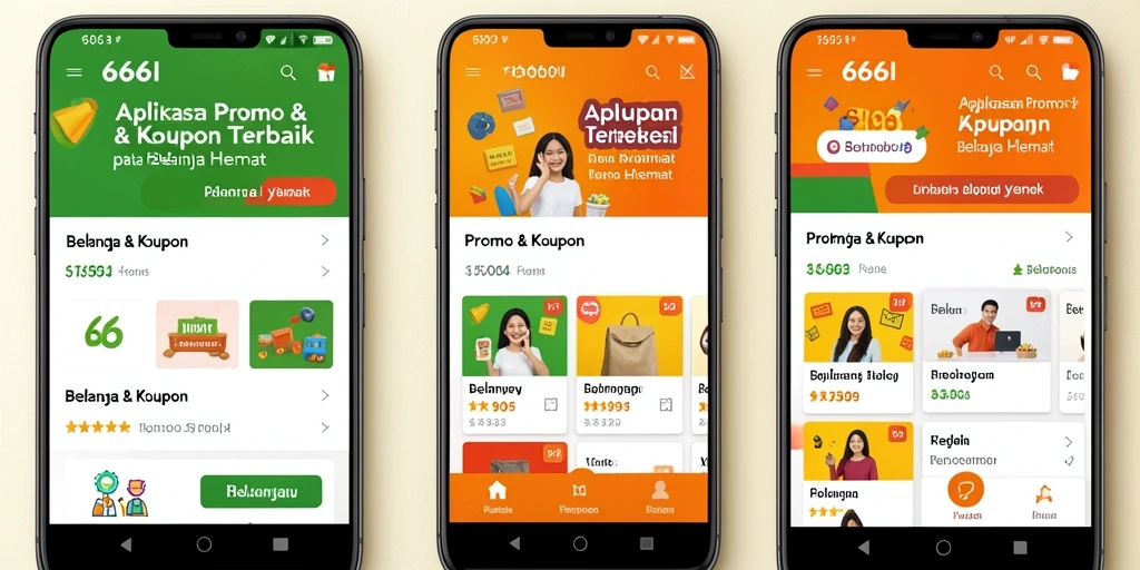 Screenshot antarmuka aplikasi Promo & Kupon 666I