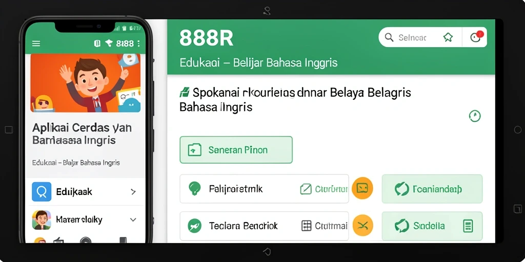 Tampilan antarmuka 888R yang menarik dan intuitif.
