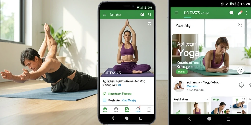 Antarmuka DELTA575 yang intuitif untuk praktik Yoga.