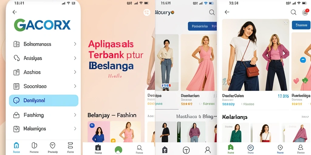 Tampilan antarmuka aplikasi GACORX yang menarik dan fungsional.