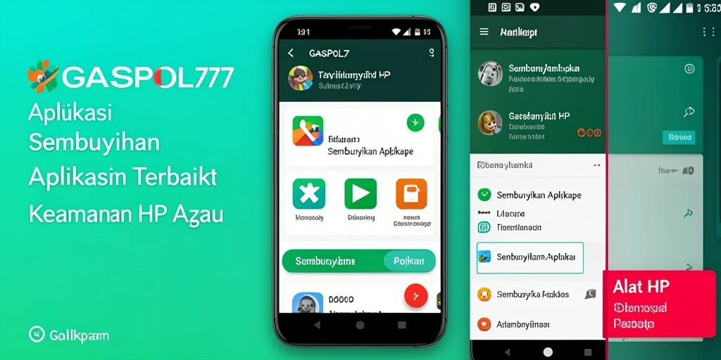 Antarmuka GASPOL77 yang menawan dan fungsional untuk menyembunyikan aplikasi.