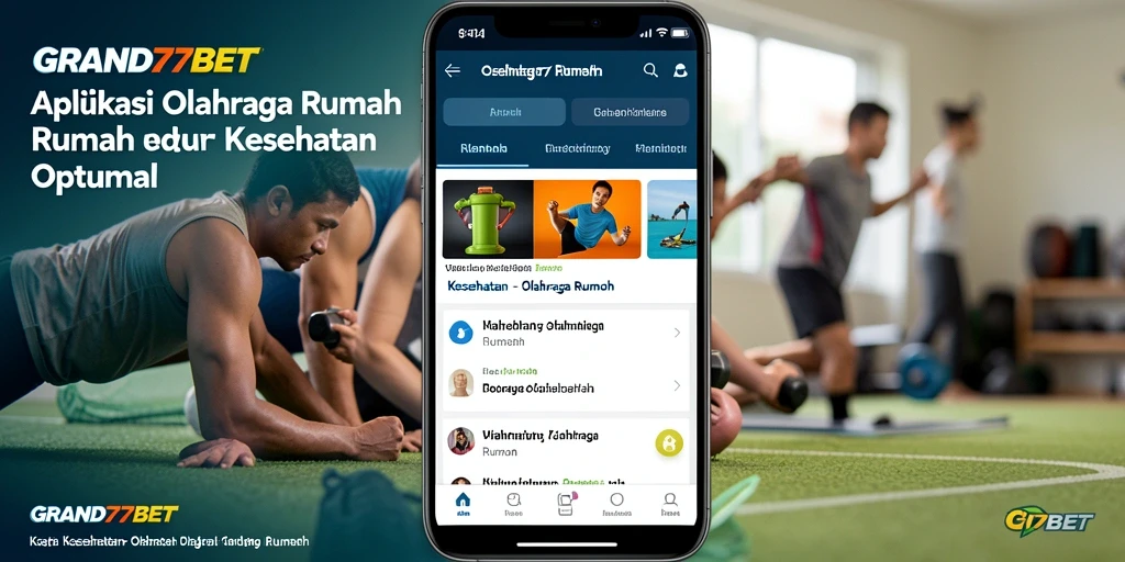 Tampilan antarmuka aplikasi GRAND77BET untuk olahraga rumah.