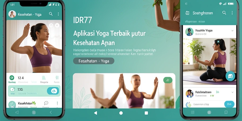 Tampilan antarmuka IDR77 yang sederhana dan intuitif untuk praktik yoga.