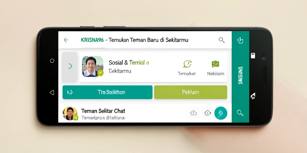 Tampilan antarmuka KRISNA96 yang modern dan interaktif.