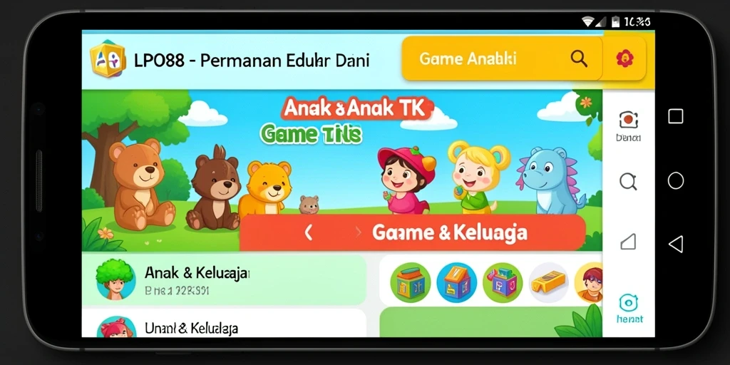 Tampilan antarmuka LPO88 yang menarik dan interaktif untuk anak-anak.