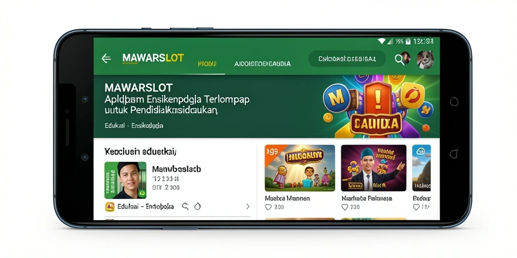 Tampilan antarmuka MAWARSLOT yang ramah pengguna dan informatif.